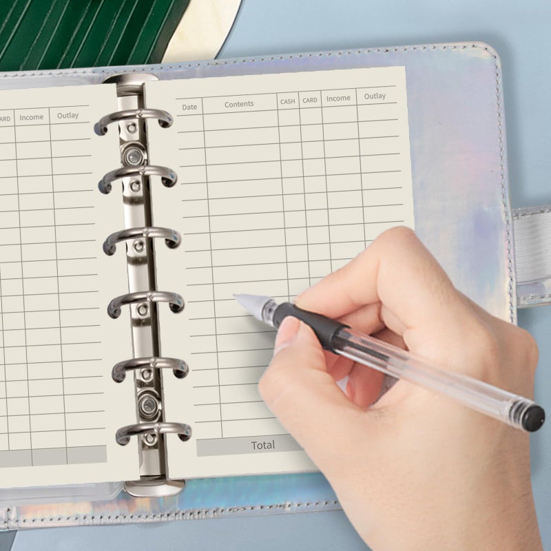 Harphia A7 Planner Refill, A7 Agenda Refill Paper Finance Records for 6 Rings Filofax, Accounting Design Inserts, 6 Holes/100gsm,Pocket Size 4.84 x 3.23'', Harphia - Image 2